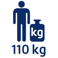 Poids max 110 kg