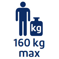 Poids max 160 kg