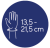 Taille poignet : 13,5 - 21,5 cm